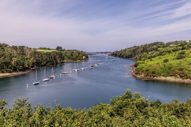 ABER VRACH, FINISH, BRANY, FRANCE, FJord Kanal Denizi üzerinde