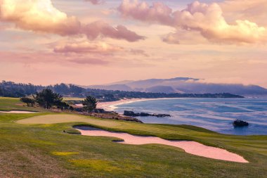 Pebble Beach golf sahası, Monterey, California, ABD