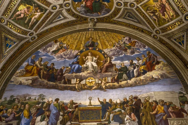 Interiors of Raphael rooms, Vatican museum, Vatican — Stock Photo, Image