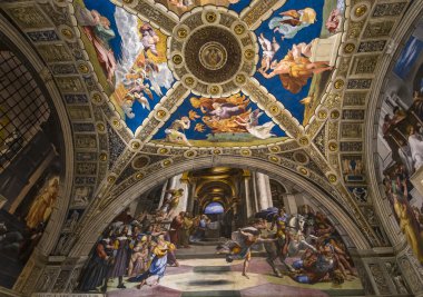 Raphael Odaları, Vatikan Müzesi, Vatikan iç