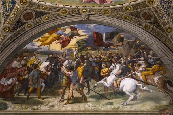 Interiores de las salas de Rafael, Museo Vaticano, Vaticano —  Fotos de Stock