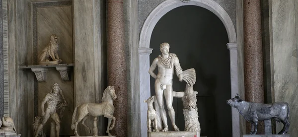 Interiores e detalhes do Museu do Vaticano, Cidade do Vaticano — Fotografia de Stock