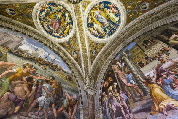 Interioare de camere Rafael, Muzeul Vaticanului, Vatican — Fotografie, imagine de stoc
