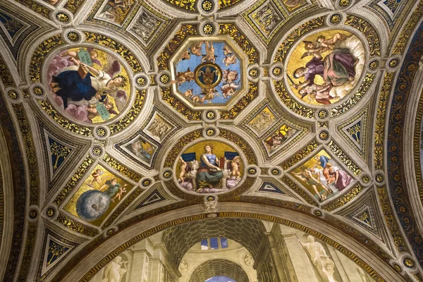 Belső Raphael szobák, Vatikáni Múzeum, Vatikán — Stock Fotó