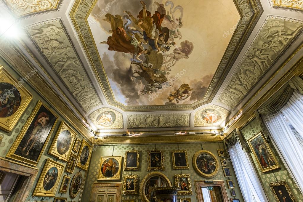 Interiors Of Palazzo Pitti Florence Italy Stock Photo