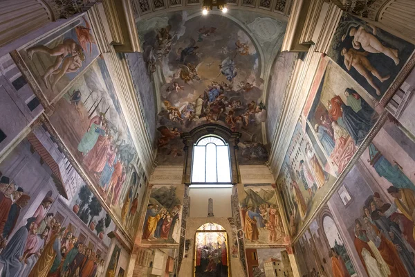 Interiors of Brancacci chapel, Florence, Italy — Stock Photo, Image