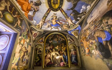 iç Palazzo Vecchio, Florence, İtalya