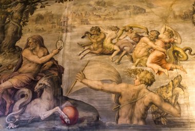 iç Palazzo Vecchio, Florence, İtalya