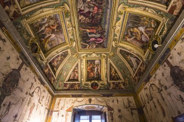 iç Palazzo Vecchio, Florence, İtalya