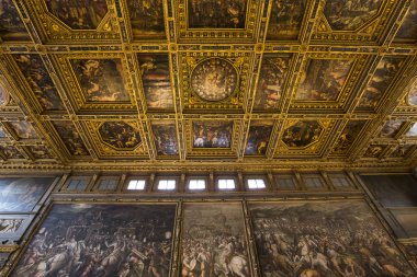 iç Palazzo Vecchio, Florence, İtalya