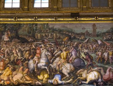 iç Palazzo Vecchio, Florence, İtalya