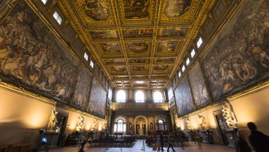 iç Palazzo Vecchio, Florence, İtalya