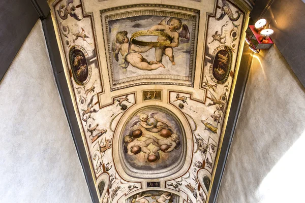 Interiores del Palazzo Vecchio, Florencia, Italia — Foto de Stock