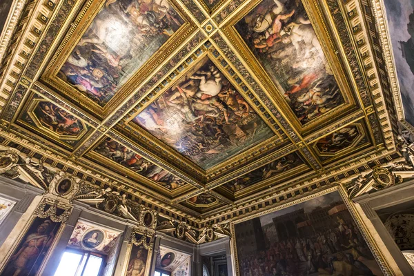 Interiores do Palazzo Vecchio, Florença, Itália — Fotografia de Stock