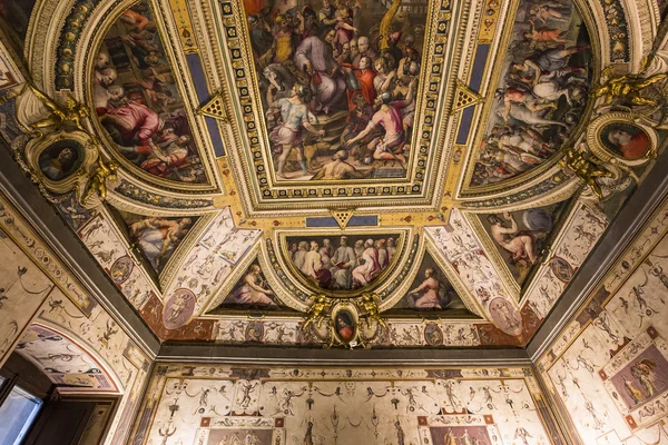 Interioare din Palazzo Vecchio, Florența, Italia — Fotografie, imagine de stoc