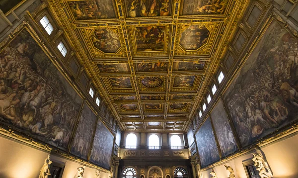 Innenräume des Palazzo Vecchio, Florenz, Italien — Stockfoto