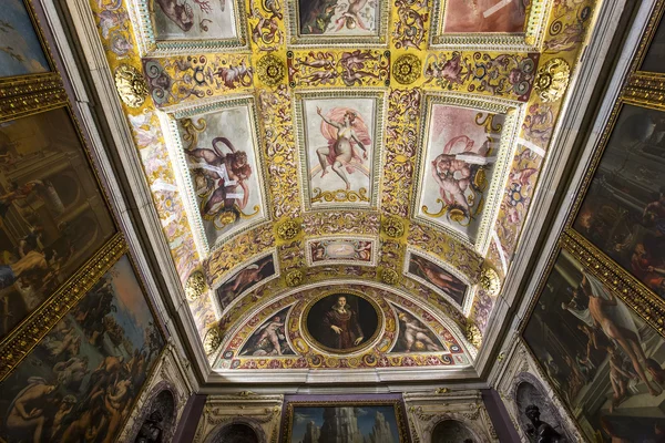 Belső terek, a Palazzo Vecchio, Florence, Olaszország — Stock Fotó