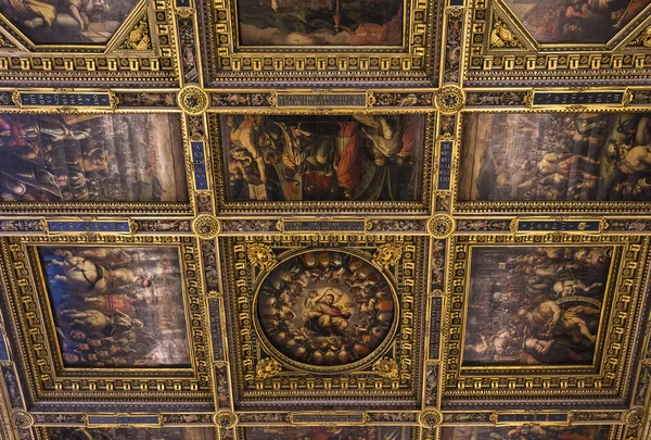 Inredningen i Palazzo Vecchio, Florens, Italien — Stockfoto