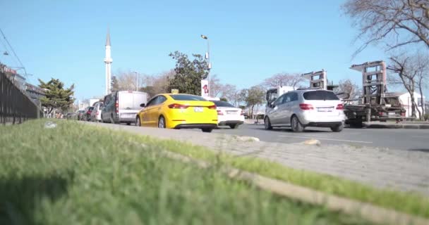 Beyoglu Estambul Turquía 2021 Ambulancia Turca Está Atascada Tráfico Mientras — Vídeo de stock