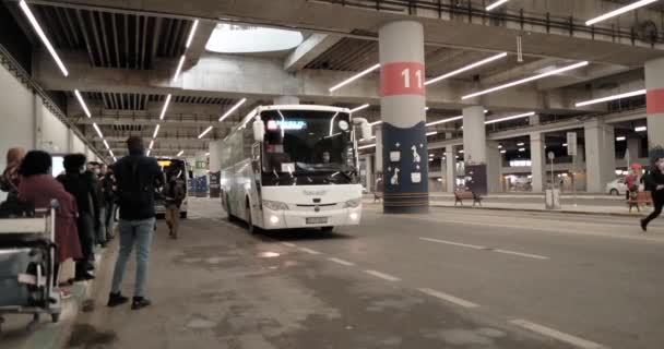 Arnavutkoy Stambuł Turcja 2021 Autobus Havaist Obsługujący Pasażerów Linii Lotniczych — Wideo stockowe