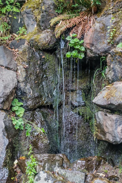 Mur de roche et eau — Photo