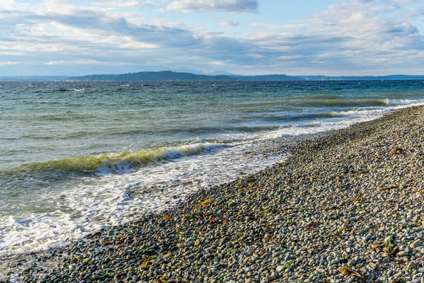 Uitzicht Puget Sound Vanuit West Seattle Washington — Stockfoto