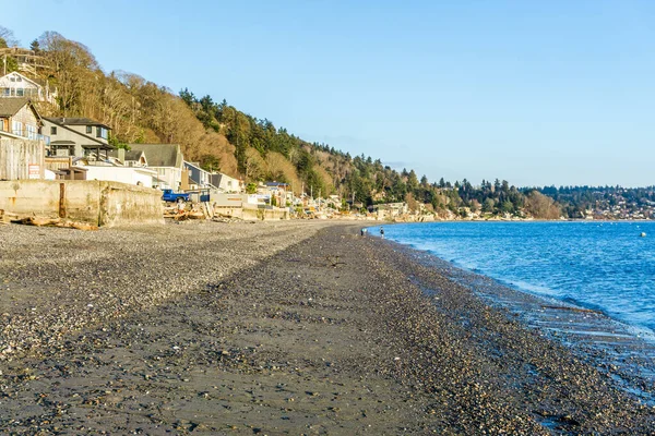 Litoral Maré Baixa Burien Washington — Fotografia de Stock