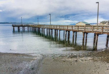 Washigton 'daki Redondo Sahili' nin manzarası..