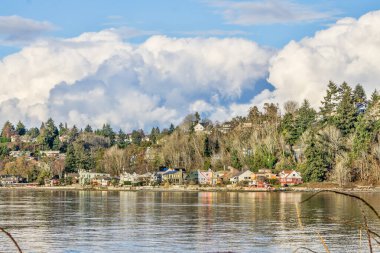 Lincoln Park 'tan Batı Seattle sahil şeridine....