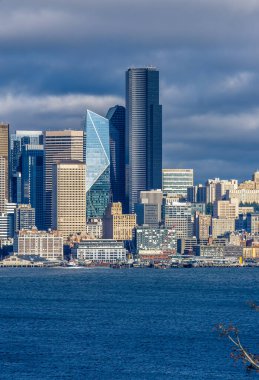 Seattle siluetinin bir bölümünün görüntüsü.