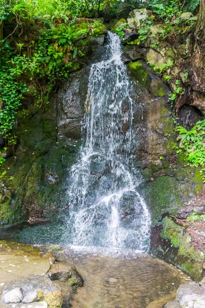 Waterfall Flows Large Rocks Tumwater Washington — Stock Photo, Image