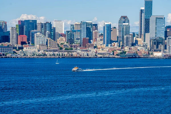 Blick Auf Elliottt Bay Und Die Skyline Von Seattle — Stockfoto