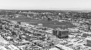 Seattle, Washington 'da Manzaralı Göl Birliği.