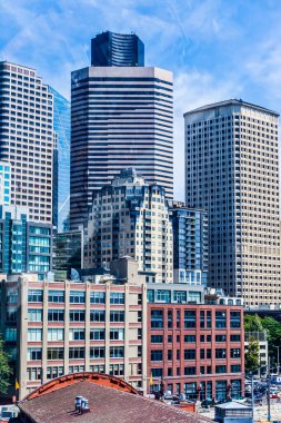 Seattle gökdelenleri Rıhtımdan.