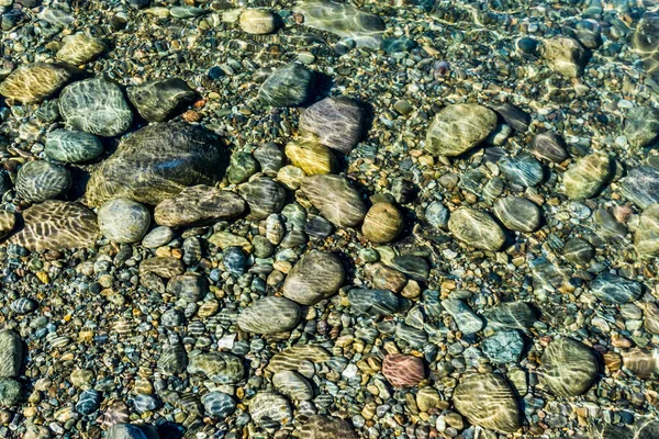 Eine Hintergrundaufnahme Von Felsen Unter Klarem Wasser Bundesstaat Washington — Stockfoto