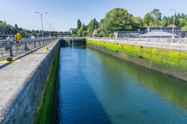 Washington 'daki Ballard Kilitleri' nde boş bir yer..