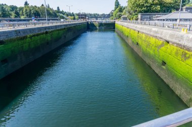 Washington 'daki Ballard Kilitleri' nde boş bir yer..