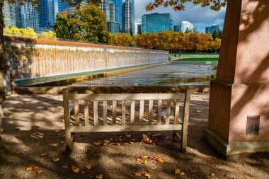 Washington eyaletindeki Bellevue Şehir Parkı 'nın manzarası...