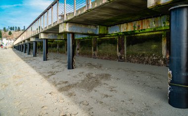 Washington, Redondo Sahili 'nin kaldırımının altından bir veiw..