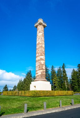 Oregon 'daki Astoria Sütunu manzarası.