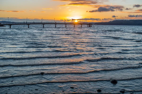 Pier dan Sunset — Stok Foto