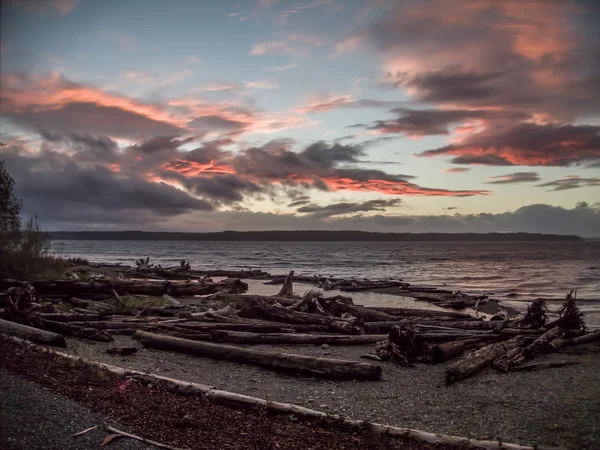 Pôr do sol no Seahurst Park — Fotografia de Stock