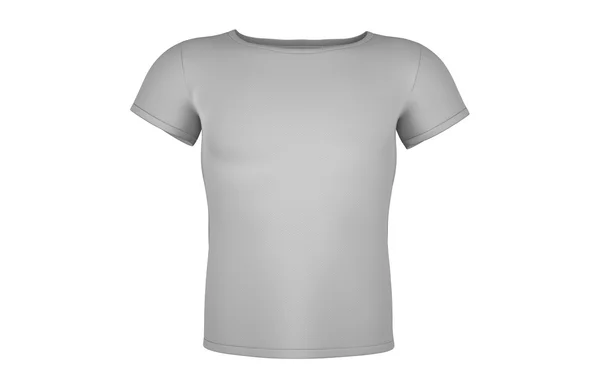 Camiseta en blanco aislada sobre fondo blanco —  Fotos de Stock