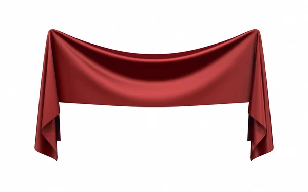 Beyaz arka plan üzerinde izole bez afiş