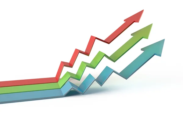 Renkli iş grafik 3d