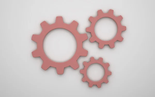 Gear icon 3d — Stock Photo, Image