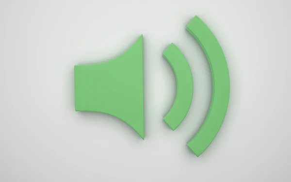 Speaker icon 3d — Stock Photo, Image