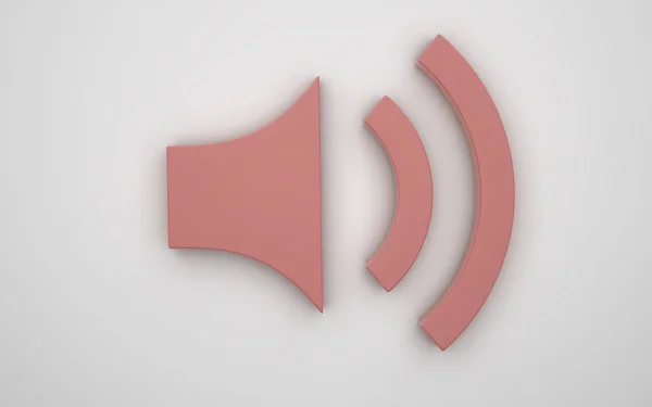 Hoparlör simgesi 3d