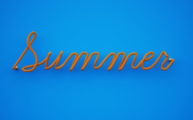 yaz metin 3D Illustration. İp metin efekti