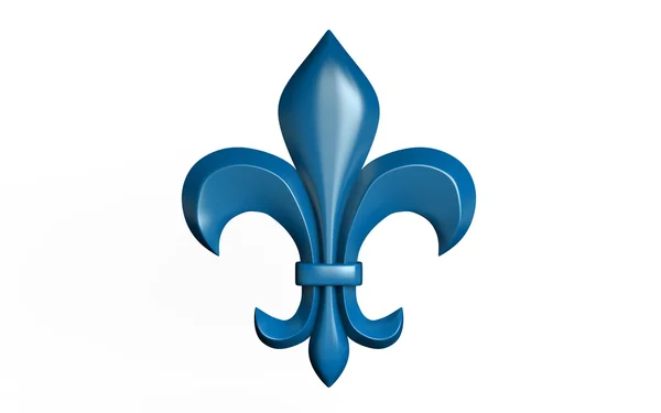 3D illustartion fleur-de-lis heraldického symbolu — Stock fotografie
